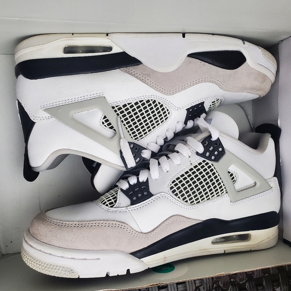 Nike Air Jordan Retro IV 4 Military Black 2022 Men Sz 9 Women sz10.5 sneaker - Picture 8 of 10